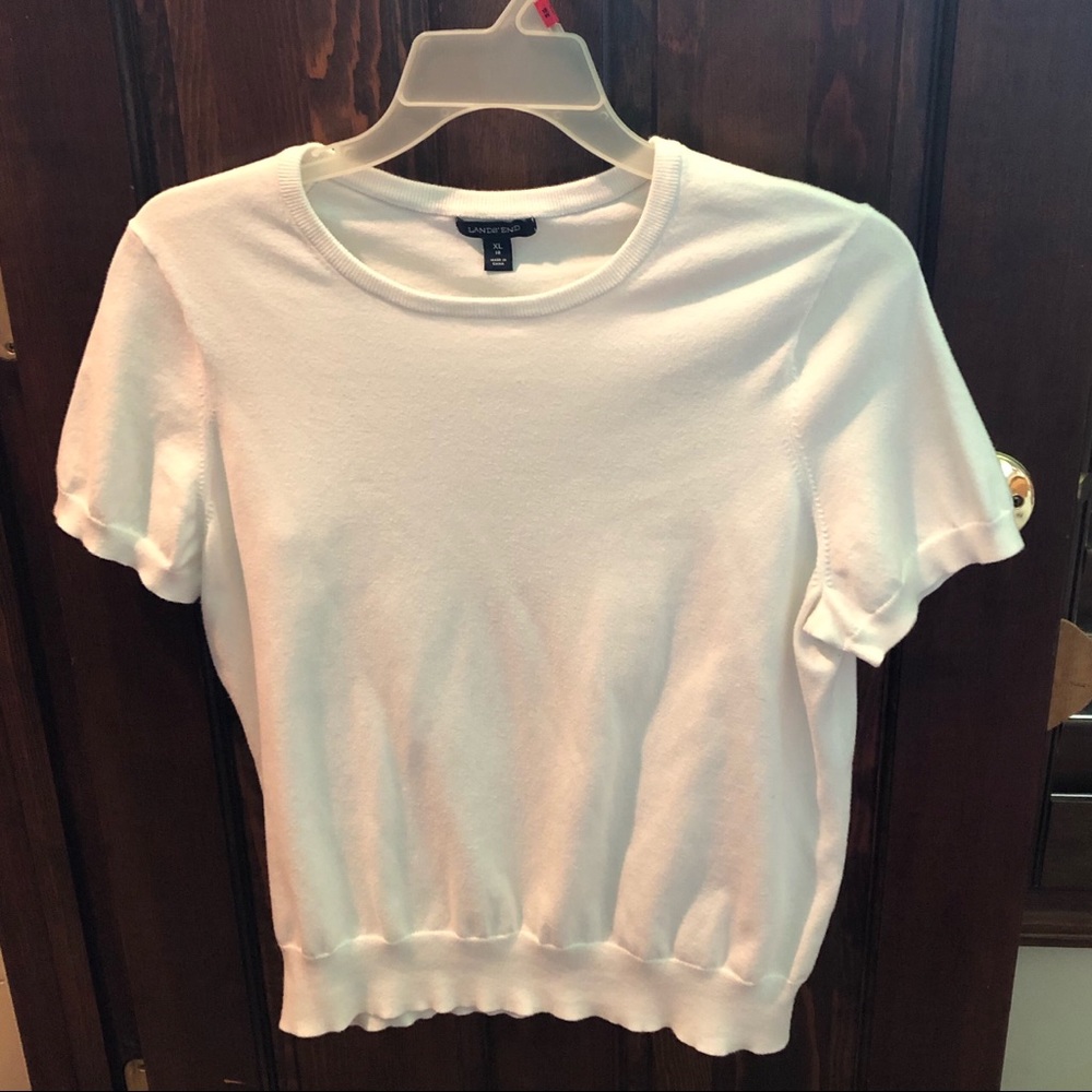 Lands’ End Supima Women’s Top XL White